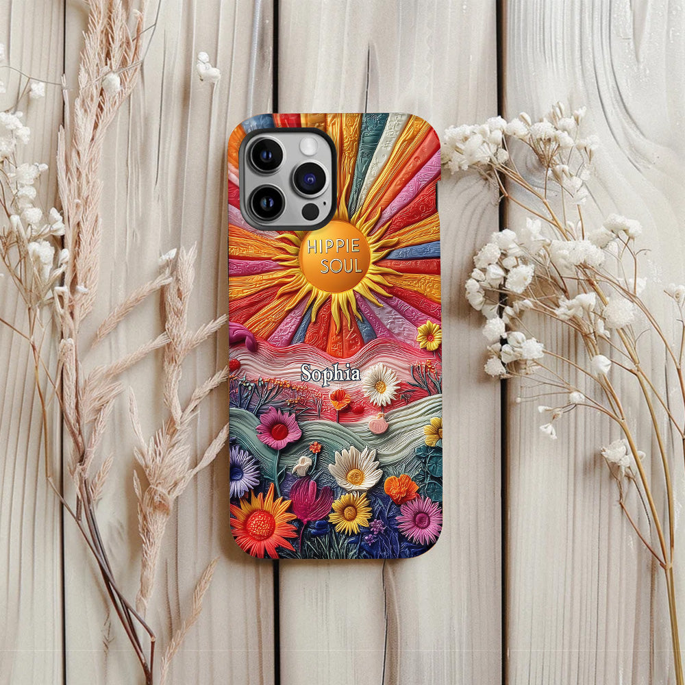 Coque de téléphone personnalisée Hippie Soul - Motif hippie intégral