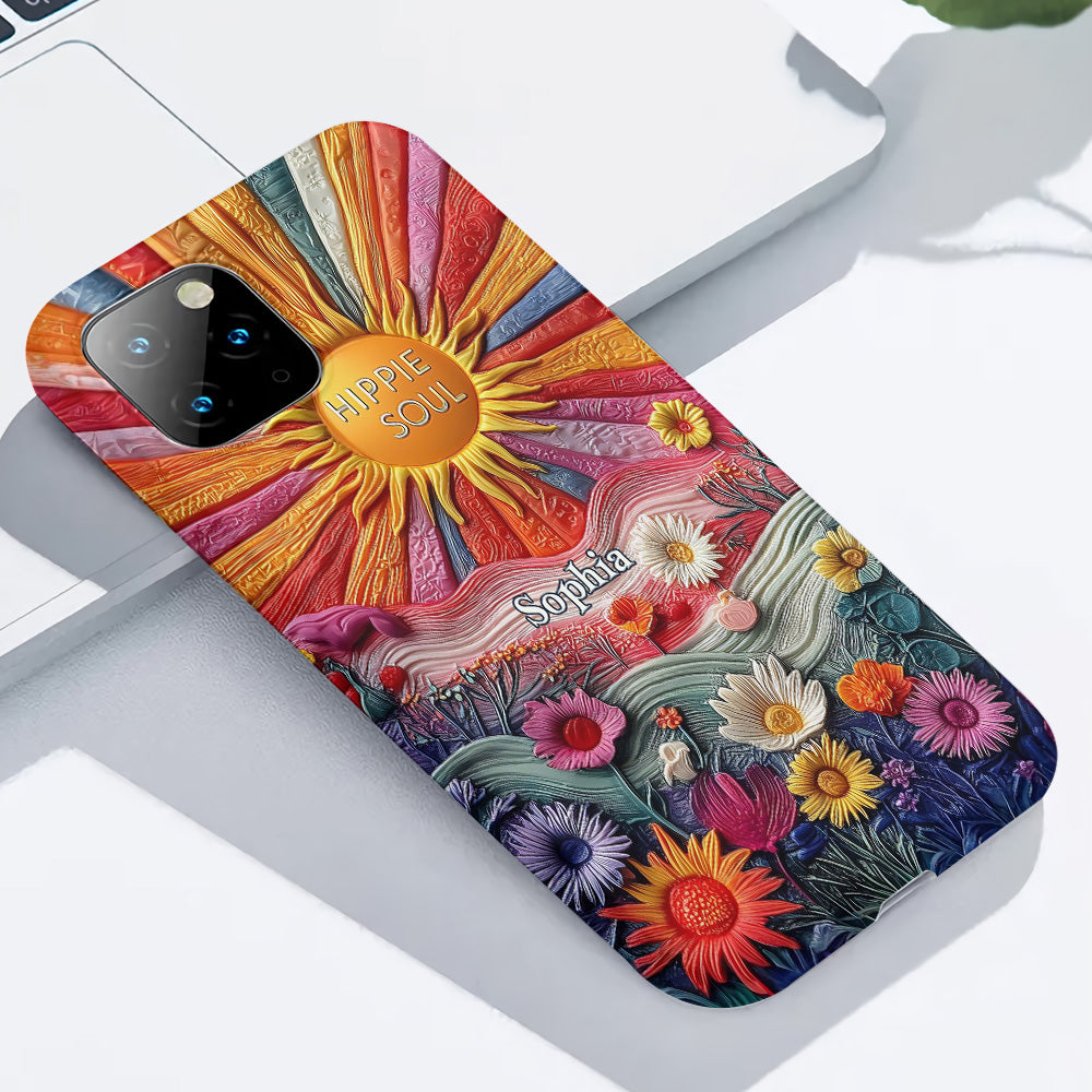 Coque de téléphone personnalisée Hippie Soul - Motif hippie intégral