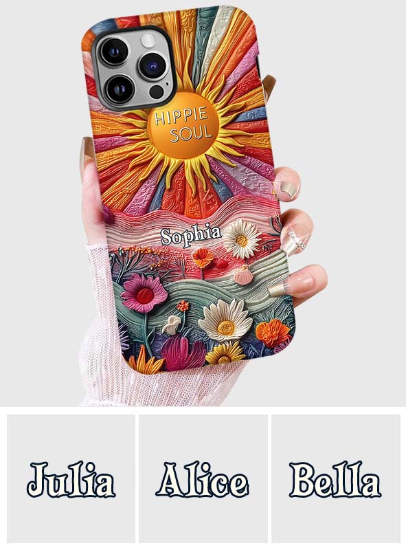 Coque de téléphone personnalisée Hippie Soul - Motif hippie intégral