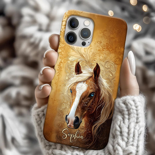 Love Horses - Personalized Horse Full Print Phone Case