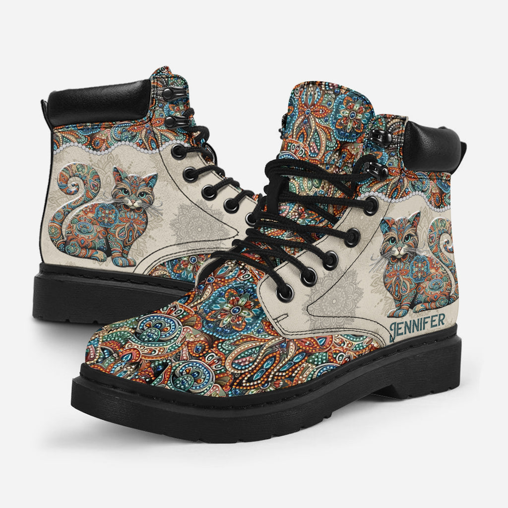 Wunderschöne Katze – personalisierte Katzenstiefel für jede Jahreszeit