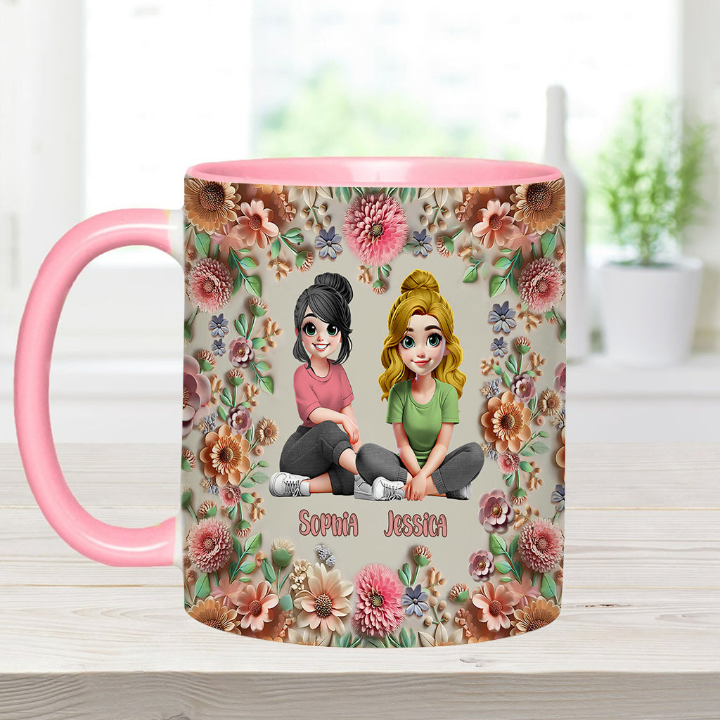 « Frappe une garce pour toi, ma meilleure amie ! » - Mug personnalisé « Meilleure amie »