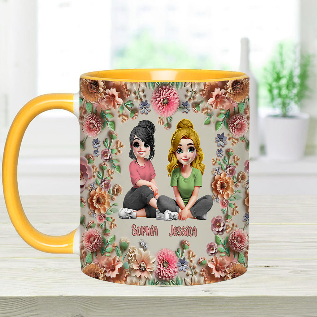 « Frappe une garce pour toi, ma meilleure amie ! » - Mug personnalisé « Meilleure amie »