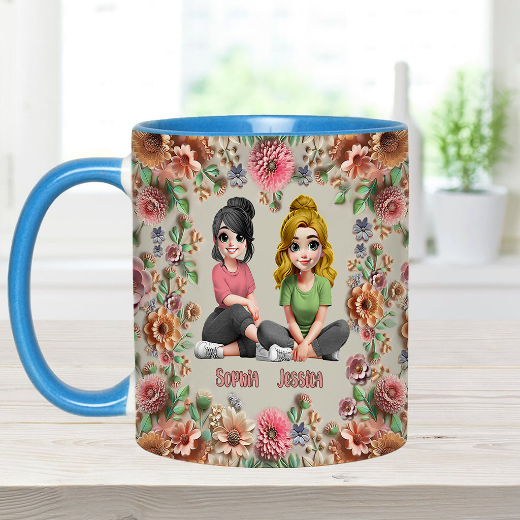 « Frappe une garce pour toi, ma meilleure amie ! » - Mug personnalisé « Meilleure amie »