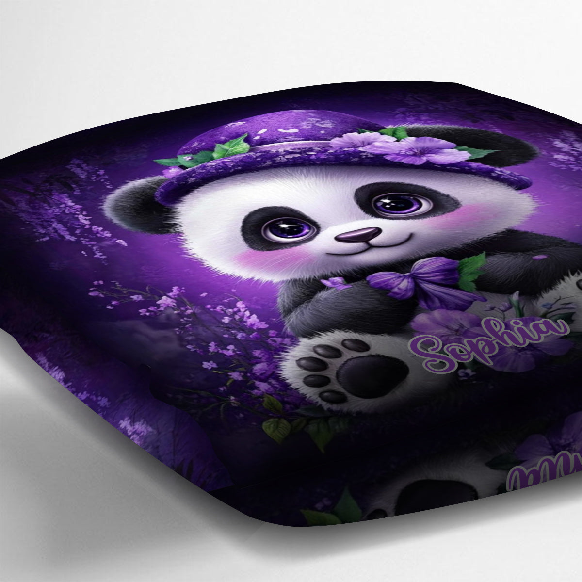 Niedliches Panda-Kissen – Personalisiertes Dekokissen für Panda-Fans