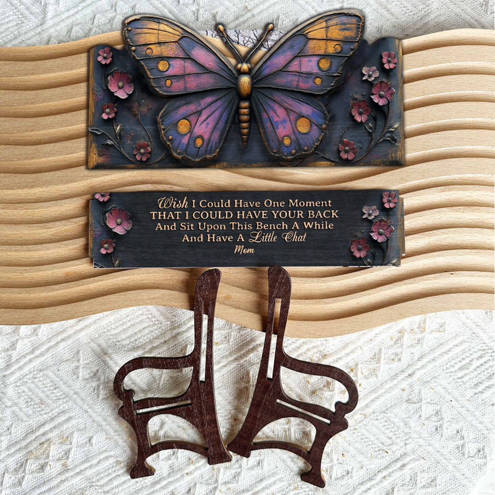 I Have Your Back - Personalized Memorial Wooden Bench