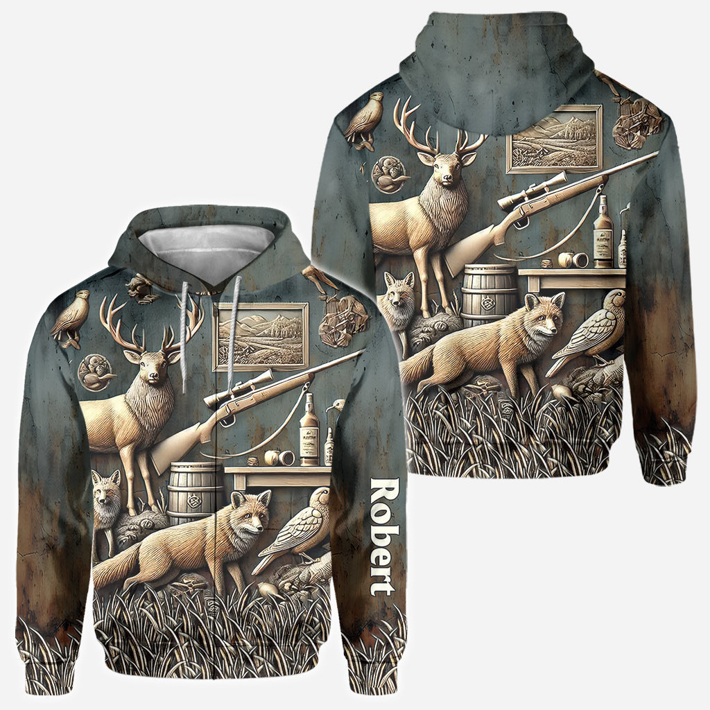 Meilleur chasseur de tous les temps - Chemise de chasse personnalisée intégrale