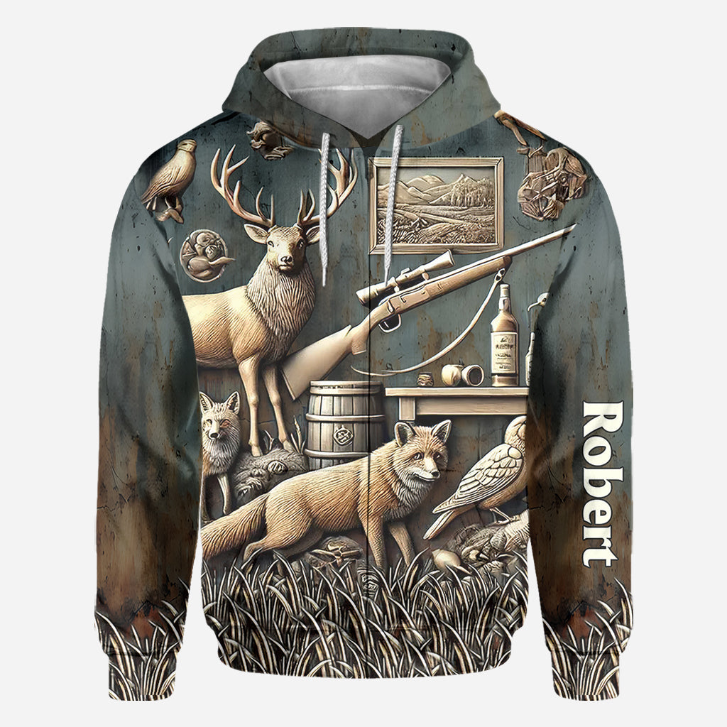 Meilleur chasseur de tous les temps - Chemise de chasse personnalisée intégrale