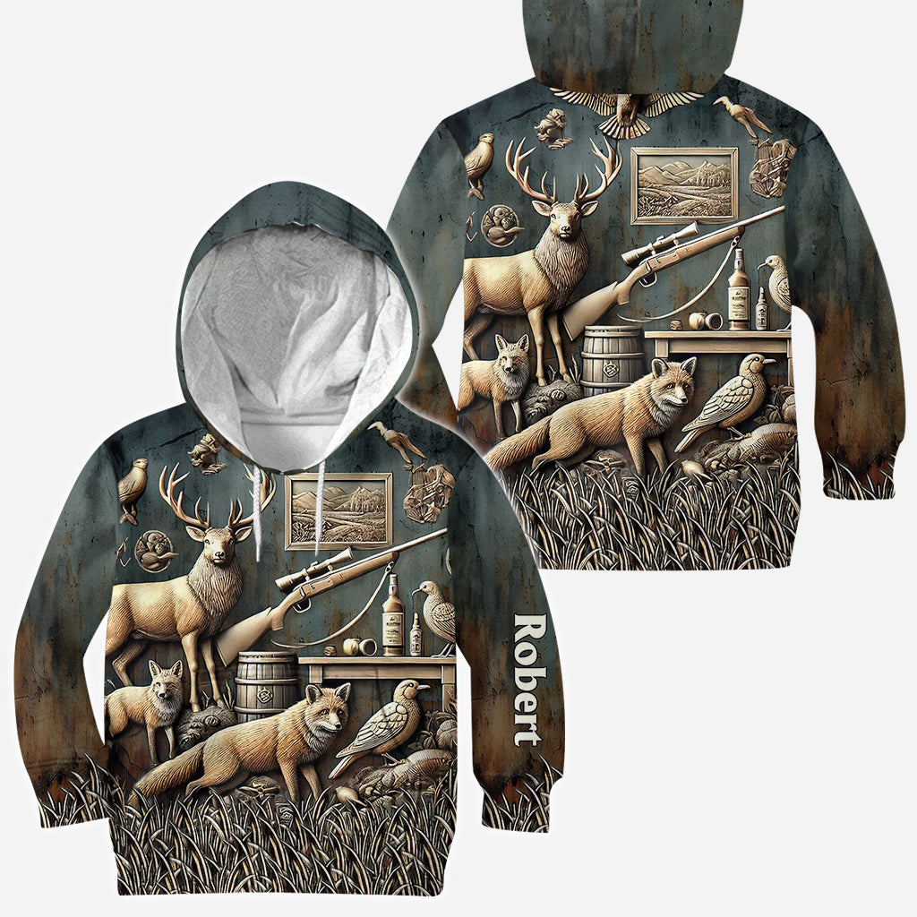 Meilleur chasseur de tous les temps - Chemise de chasse personnalisée intégrale