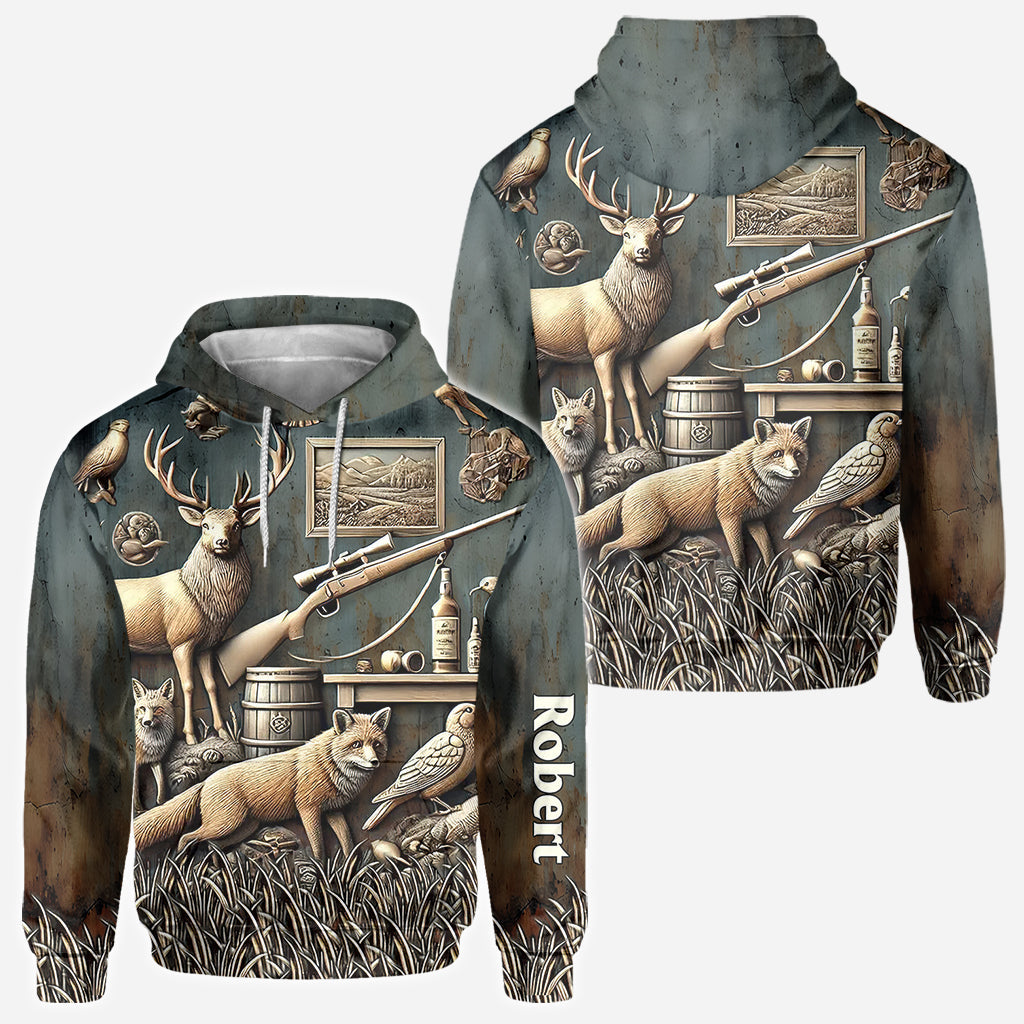 Meilleur chasseur de tous les temps - Chemise de chasse personnalisée intégrale