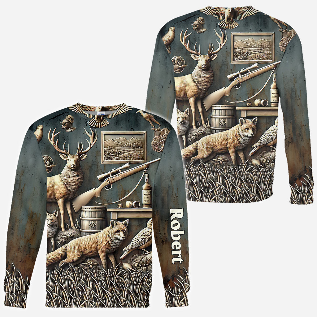 Meilleur chasseur de tous les temps - Chemise de chasse personnalisée intégrale