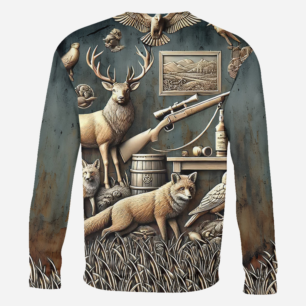 Meilleur chasseur de tous les temps - Chemise de chasse personnalisée intégrale