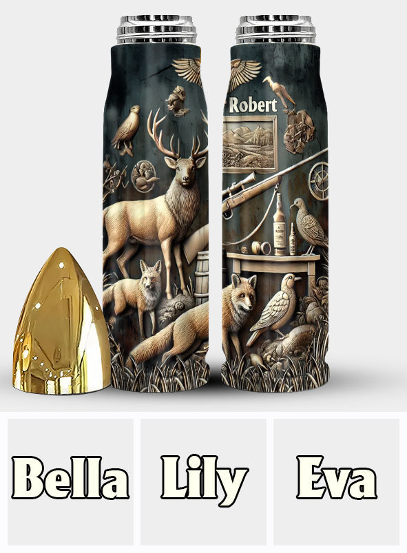 Bester Jäger aller Zeiten – Personalisierter Kugeltrommel-Tumbler für die Jagd