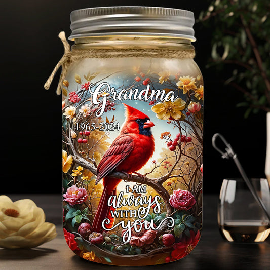 Angel's Whisper - Personalized Memorial Mason Jar Light