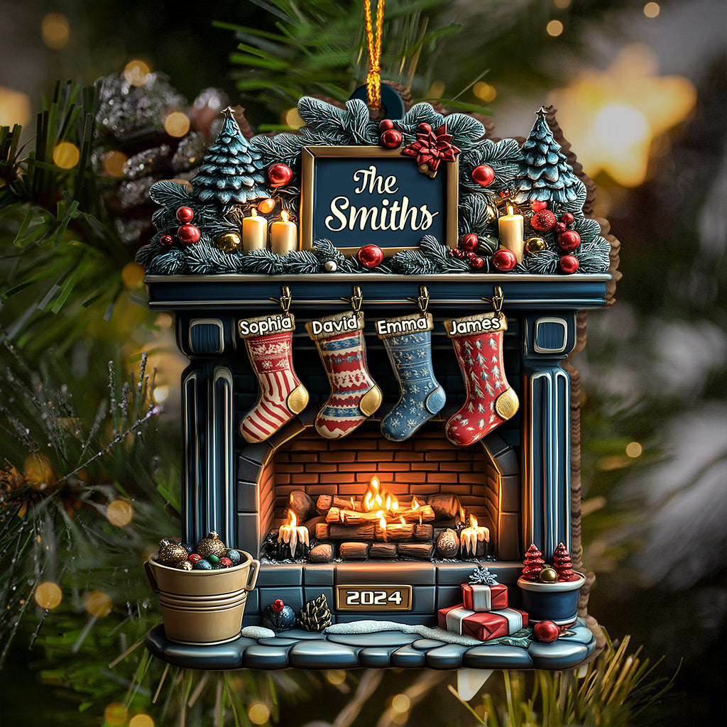 Merry Christmas 2024 - Personalized Family Ornament