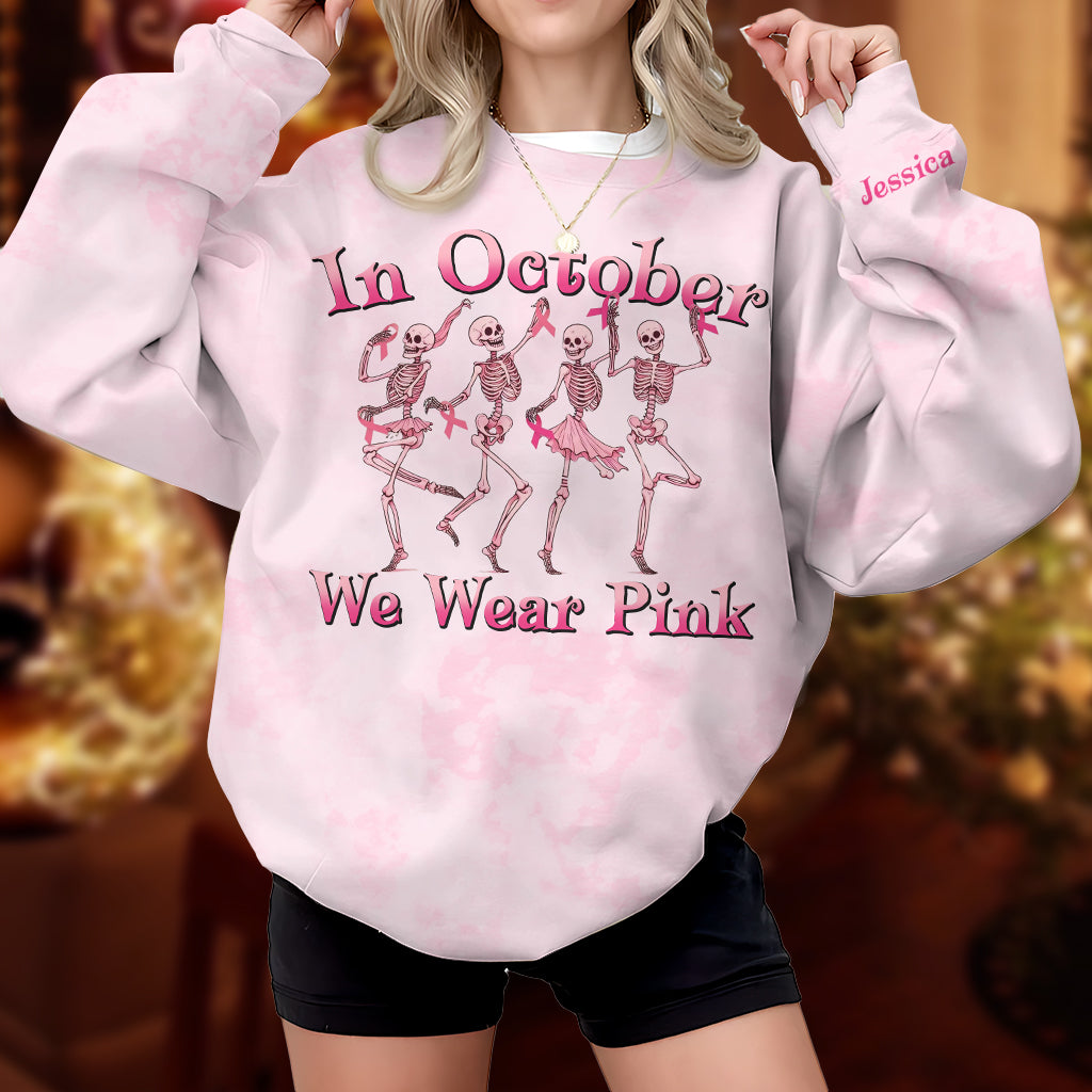 Im Oktober tragen wir Pink – personalisiertes T-Shirt zur Sensibilisierung für Brustkrebs