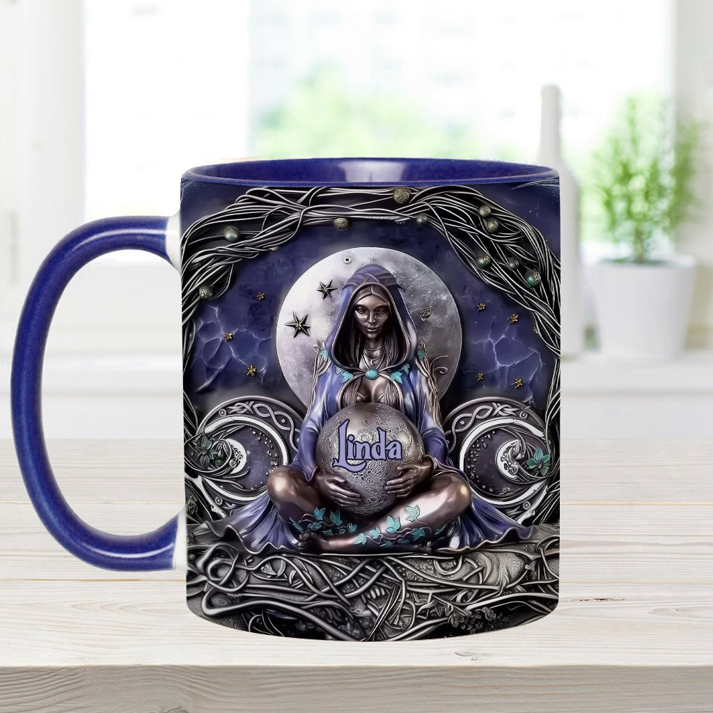 Moon Child - Personalized Witch Accent Mug