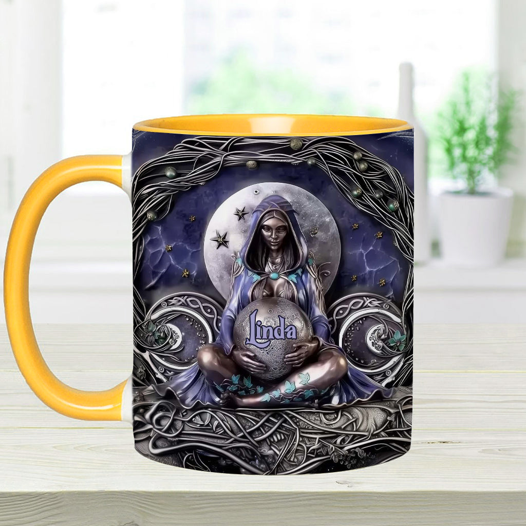 Moon Child - Personalized Witch Accent Mug