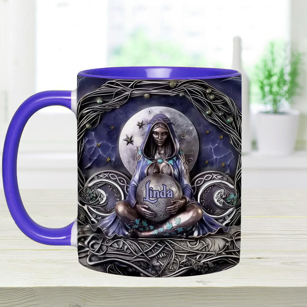 Moon Child - Personalized Witch Accent Mug