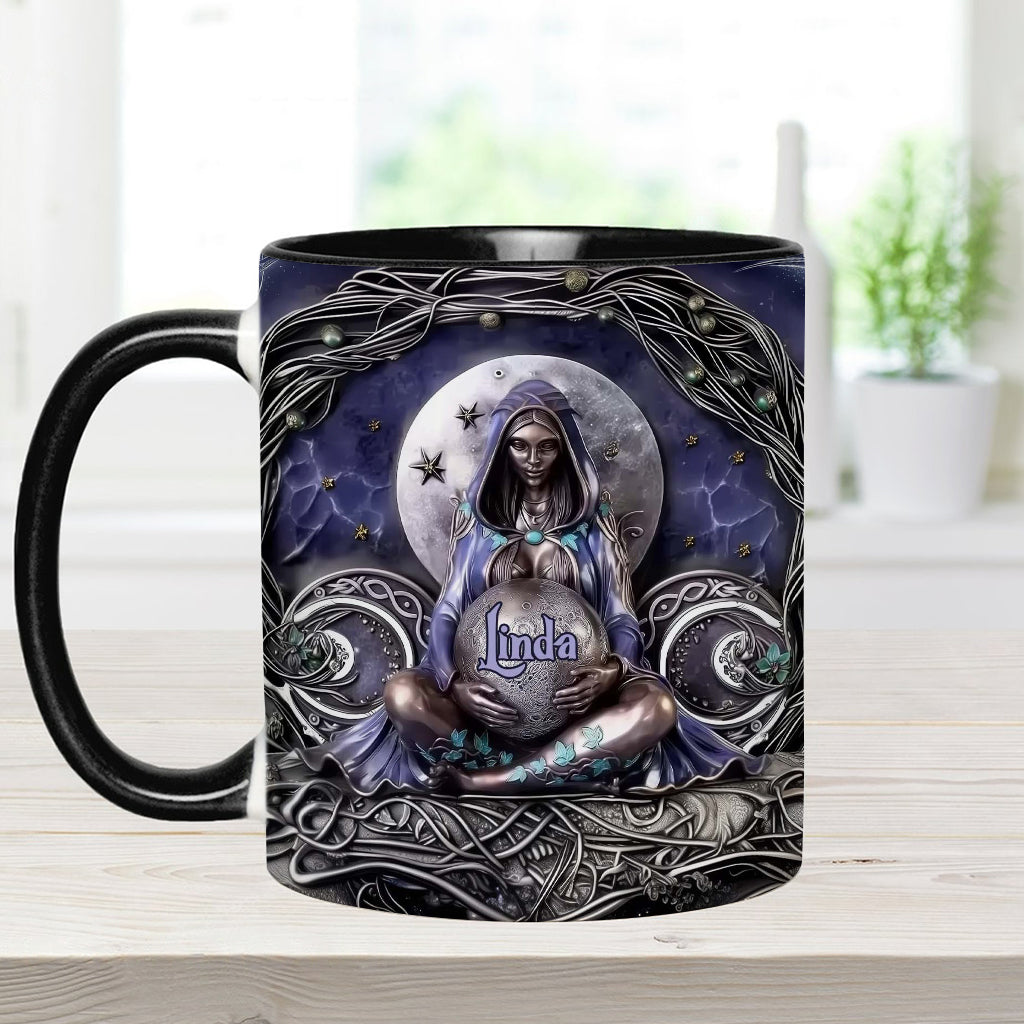 Moon Child - Personalized Witch Accent Mug