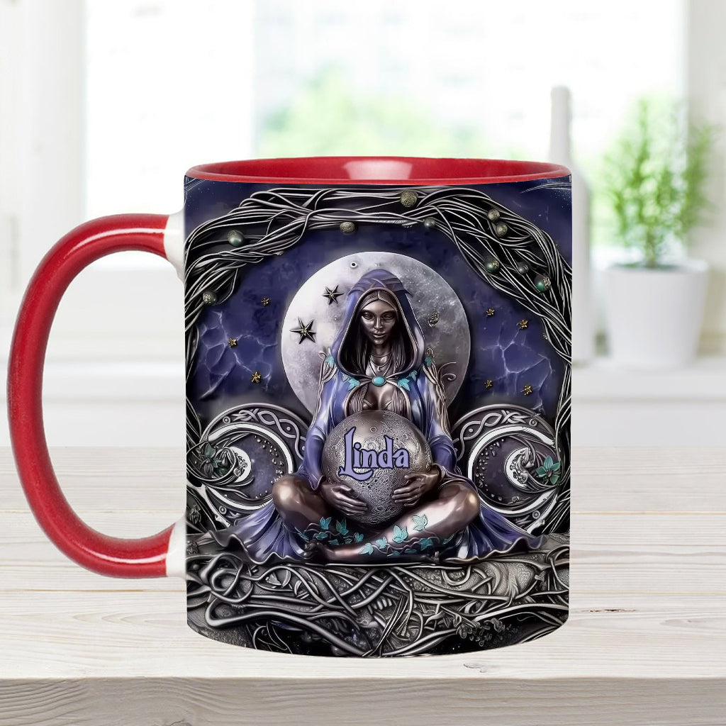 Moon Child - Personalized Witch Accent Mug
