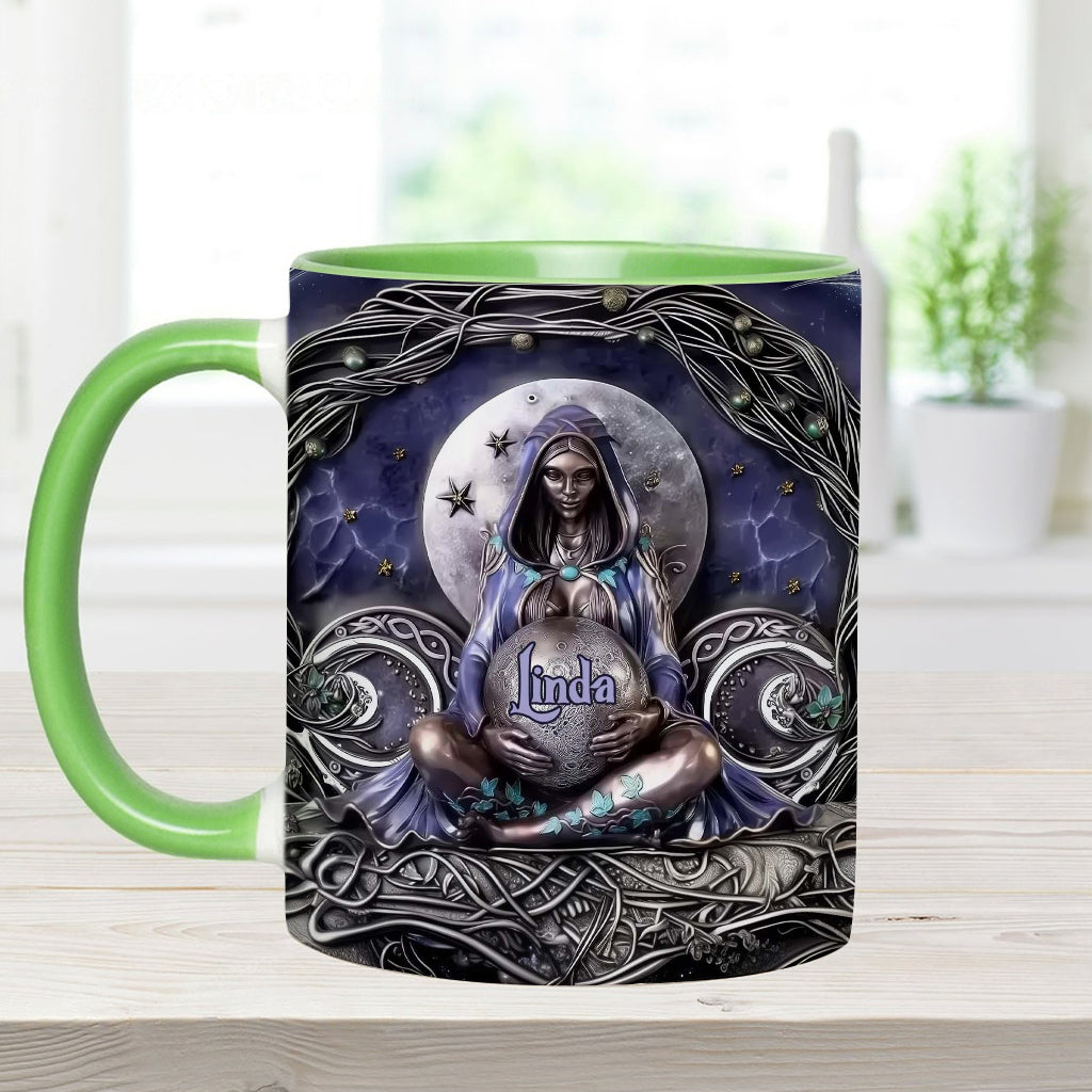 Moon Child - Personalized Witch Accent Mug
