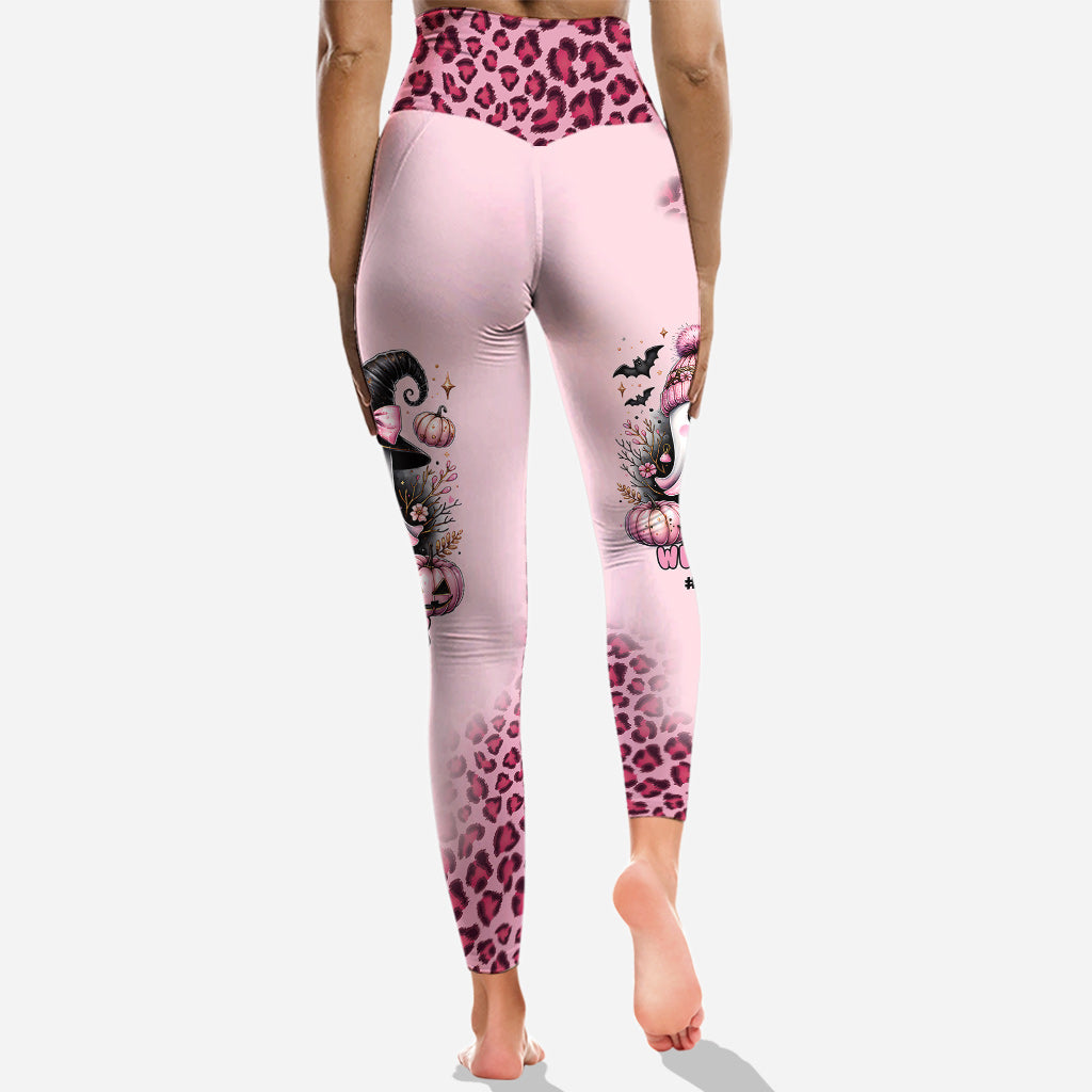 In October We Wear Pink - Personalized Breast Cancer Awareness Hoodie and Leggings