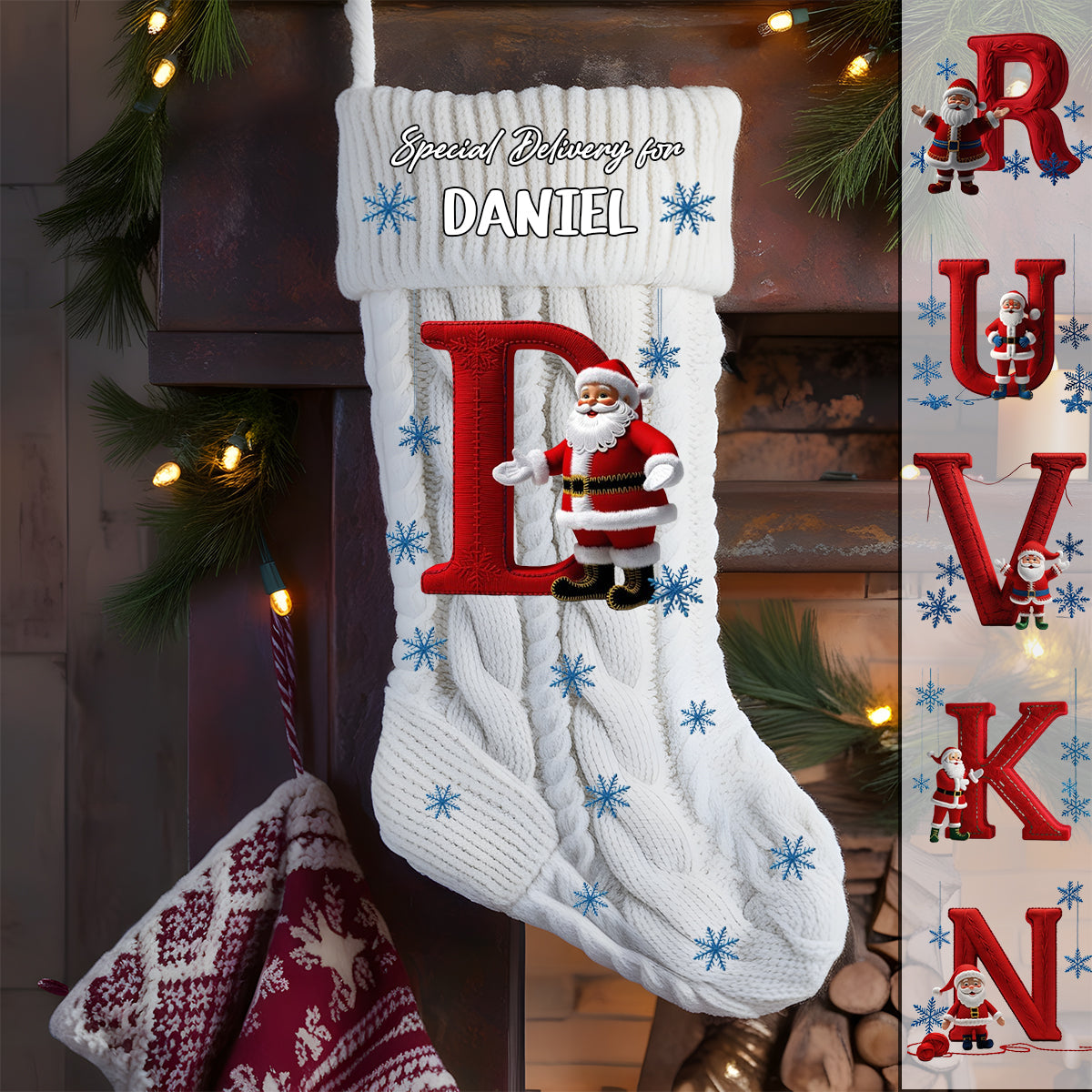 Livraison spéciale Noël - Chaussettes de Noël personnalisées pour enfants