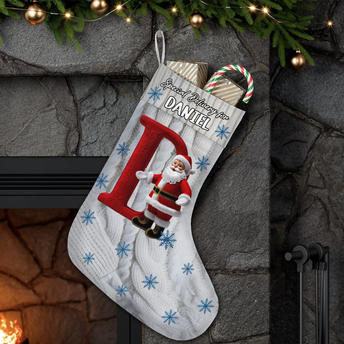 Livraison spéciale Noël - Chaussettes de Noël personnalisées pour enfants