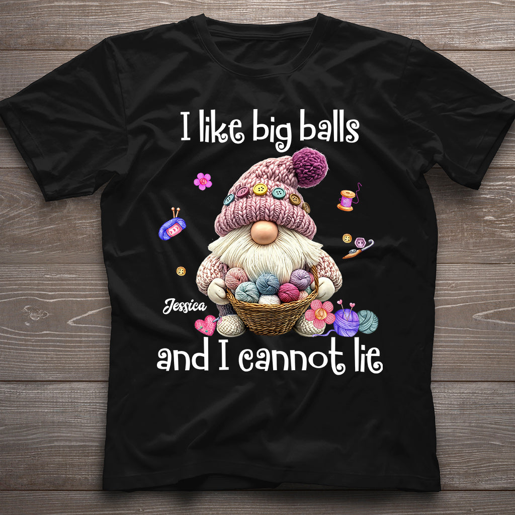Ich mag große Eier und ich kann es nicht leugnen – personalisiertes Häkel-T-Shirt und Hoodie