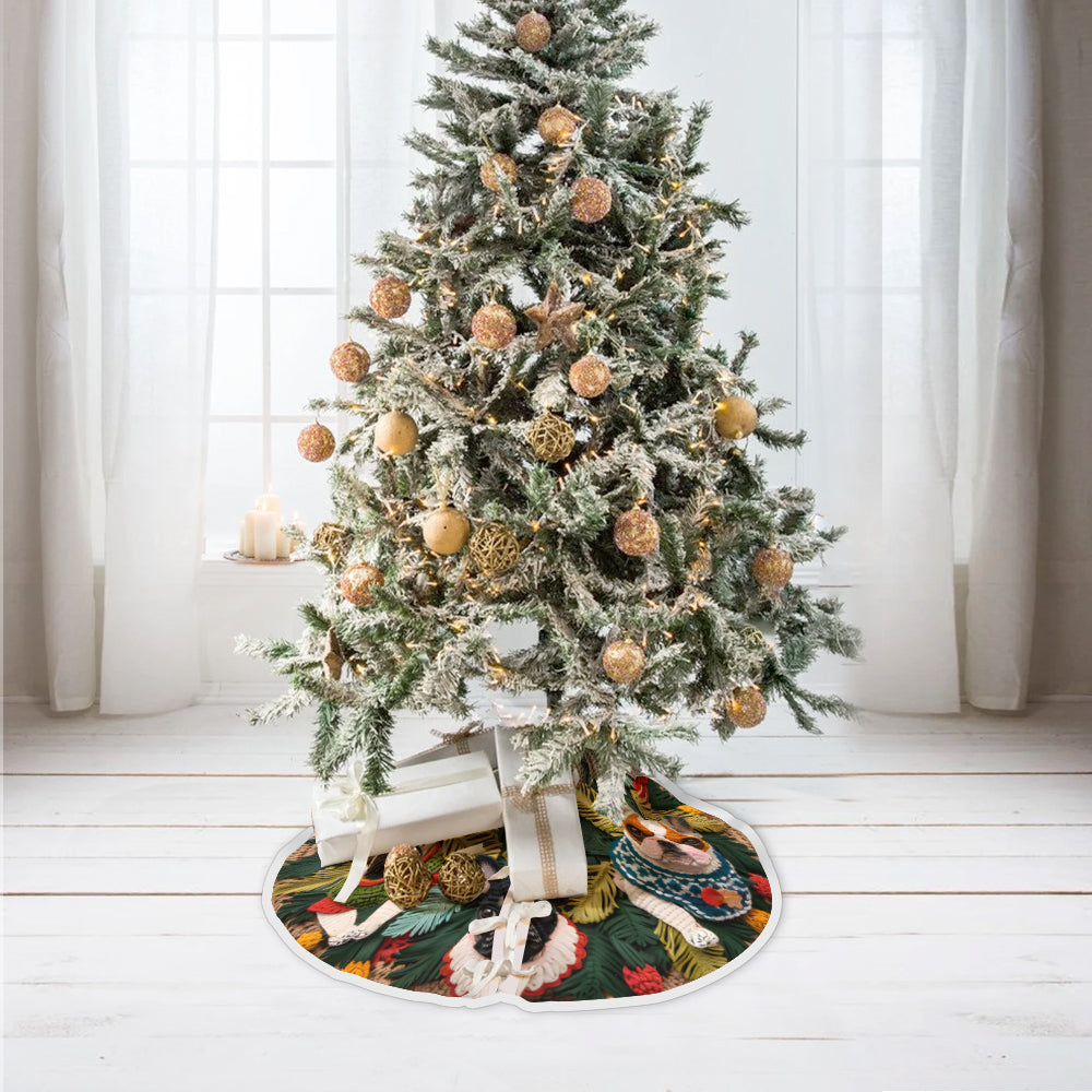 Fröhliche Weihnachten, Frenchie - Baumrock für Französische Bulldoggen