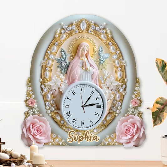 Believer - Personalized Christian LED Light Wall Clock