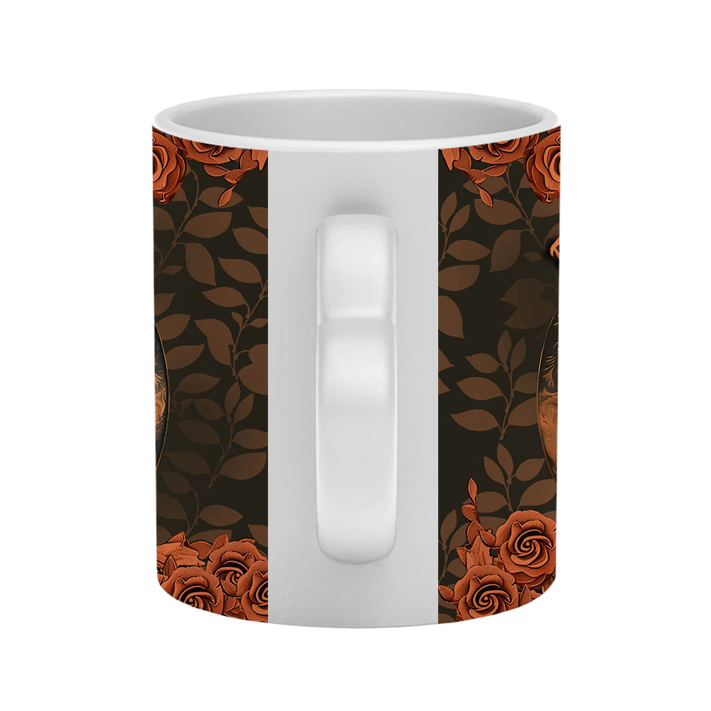 Til Death Do Us Part - Personalized Couple Heart Handle Mug