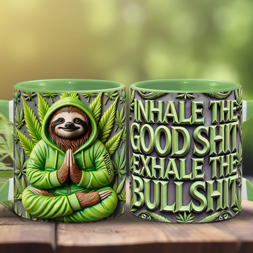 Inhaliere das Gute – personalisierter Weed-Akzentbecher