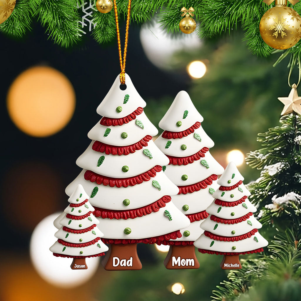 Famille de Noël - Ornement familial personnalisé