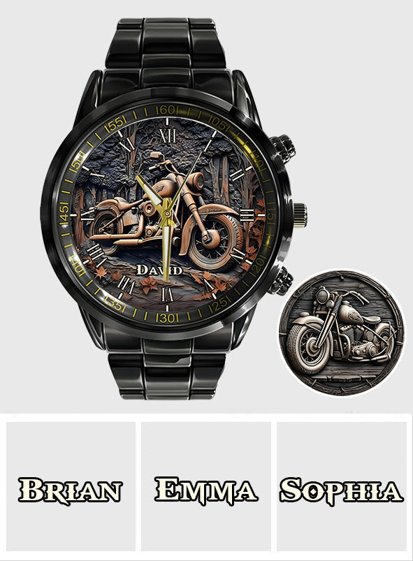 Zeit zum Fahren – Personalisierte Biker-Handuhr