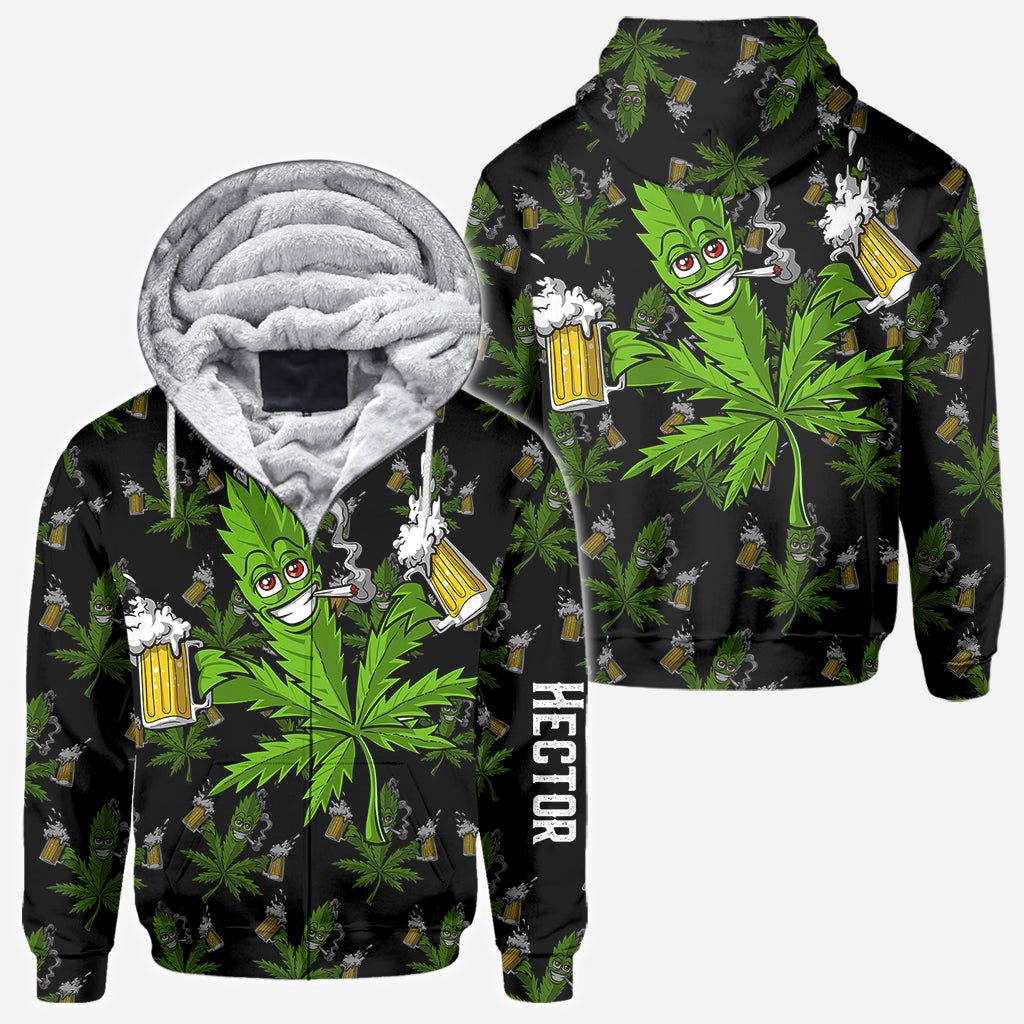Hight Life – Personalisiertes Weed-All-Over-Shirt