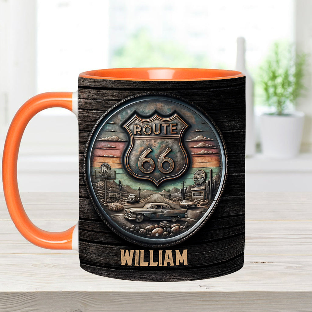 Mug personnalisé Vintage Route 66 Classic Car - Muscle Car