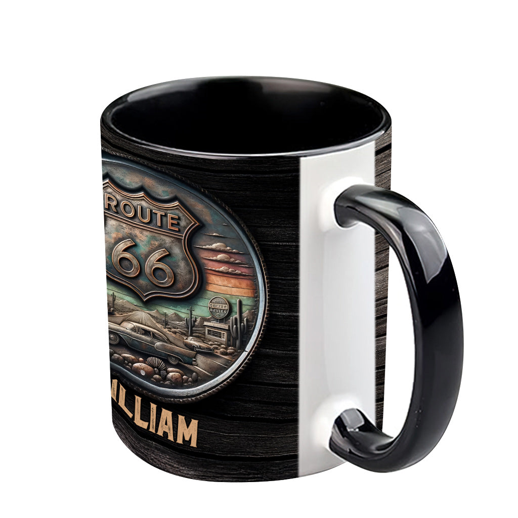 Mug personnalisé Vintage Route 66 Classic Car - Muscle Car