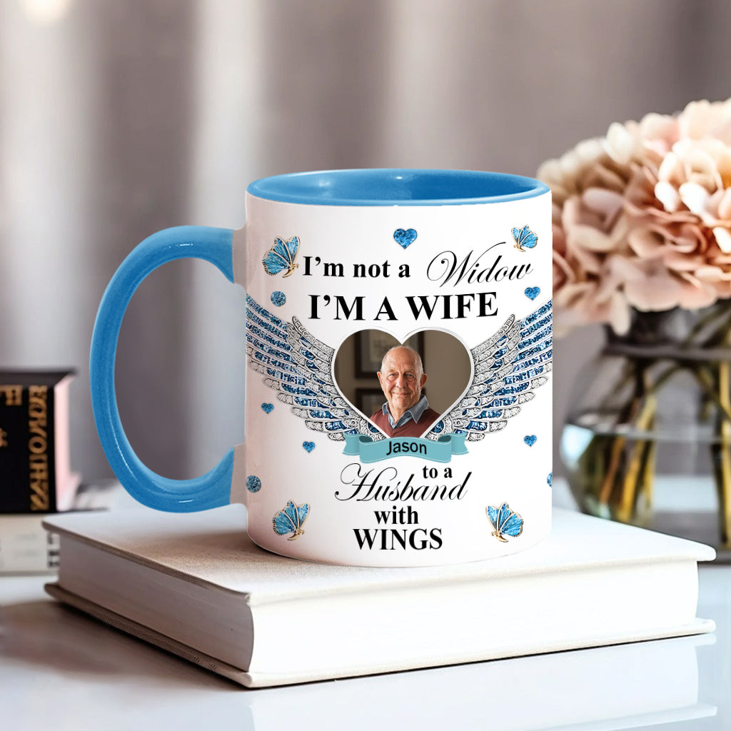 I'm Not A Widow - Personalized Memorial Accent Mug