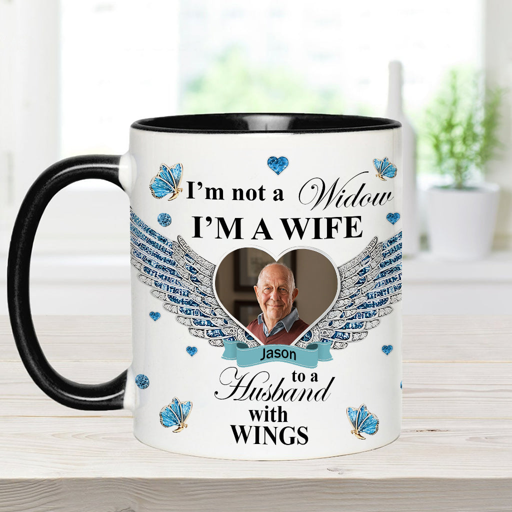 I'm Not A Widow - Personalized Memorial Accent Mug
