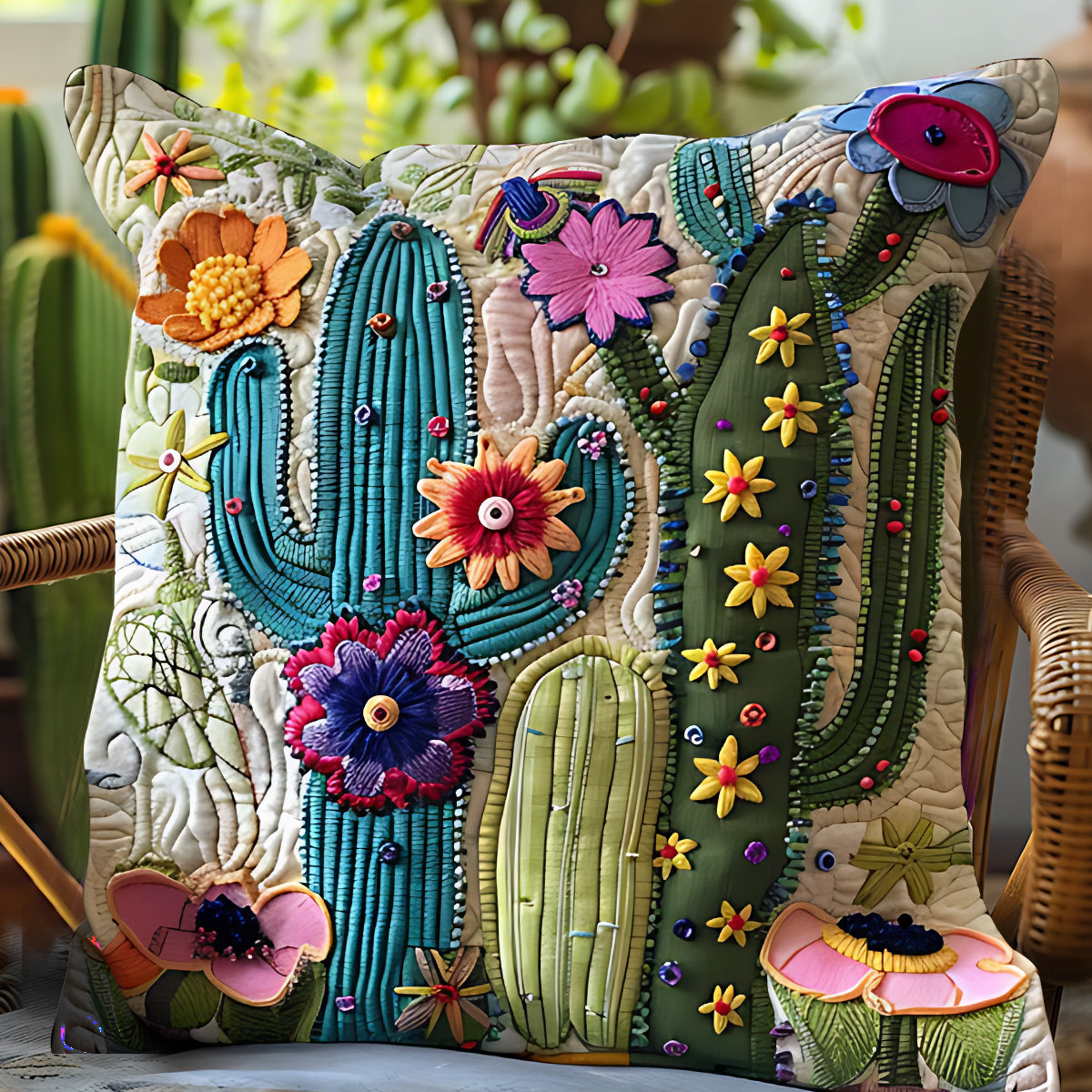 Coussin décoratif Cactus Garden - Jardinage
