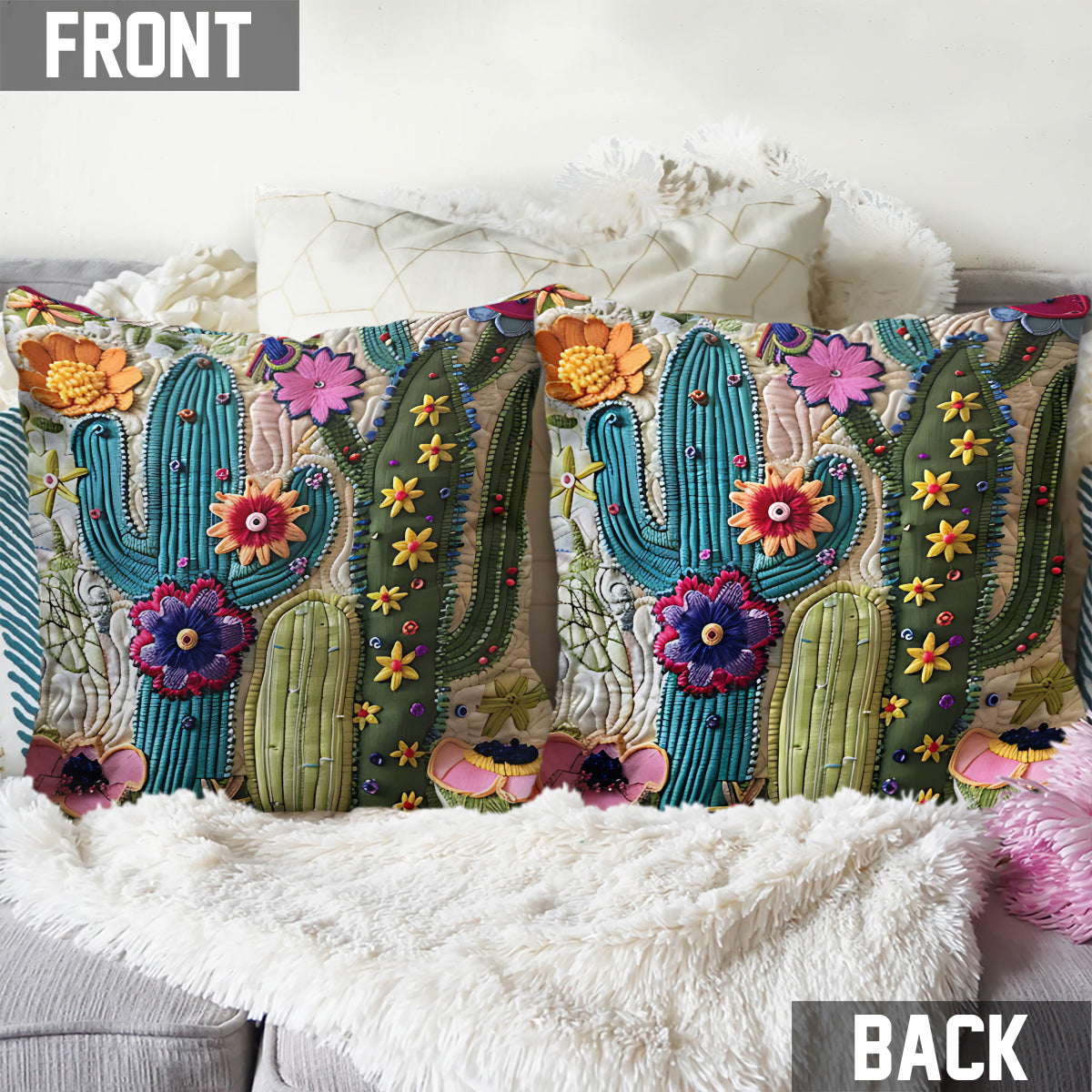 Coussin décoratif Cactus Garden - Jardinage