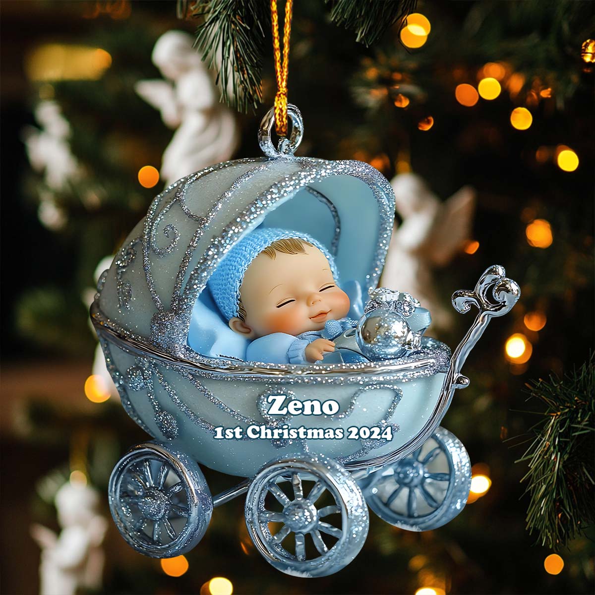 Premier Noël de bébé - Ornement familial personnalisé