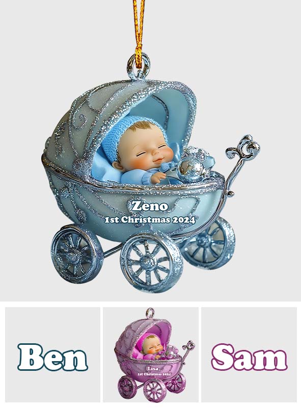 Premier Noël de bébé - Ornement familial personnalisé