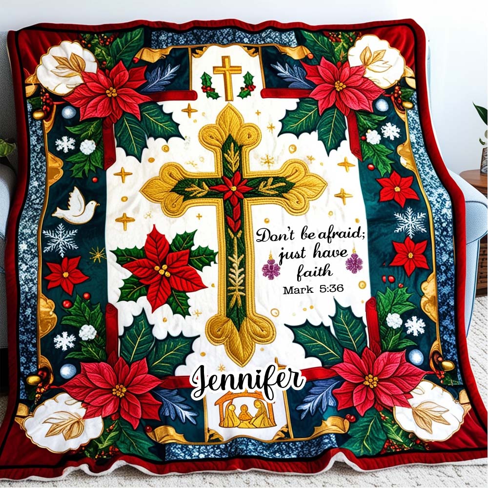 Einfach glauben – Personalisierte christliche Decke
