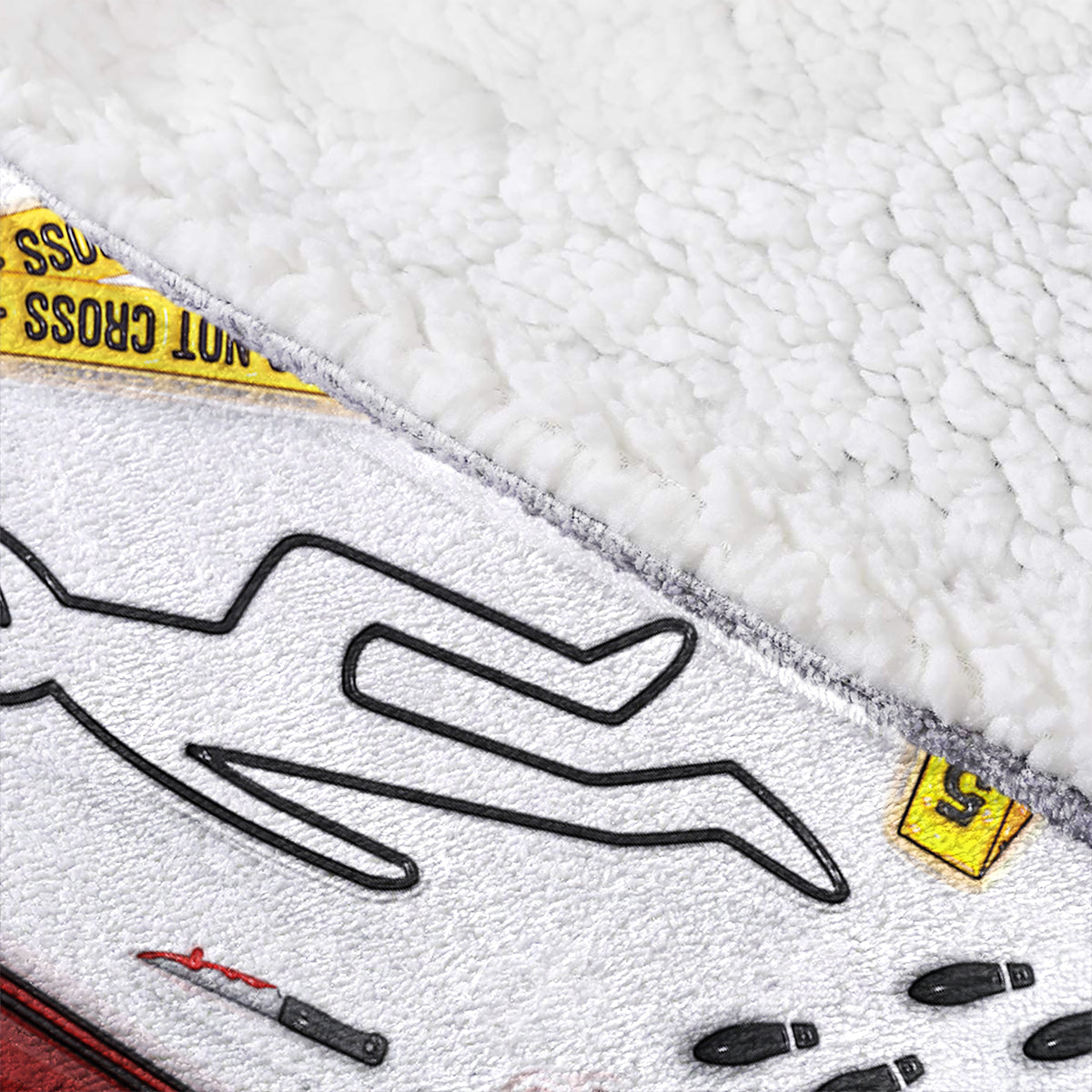 Ich schlafe für forensische Akten ein – personalisierter Deckenhoodie
