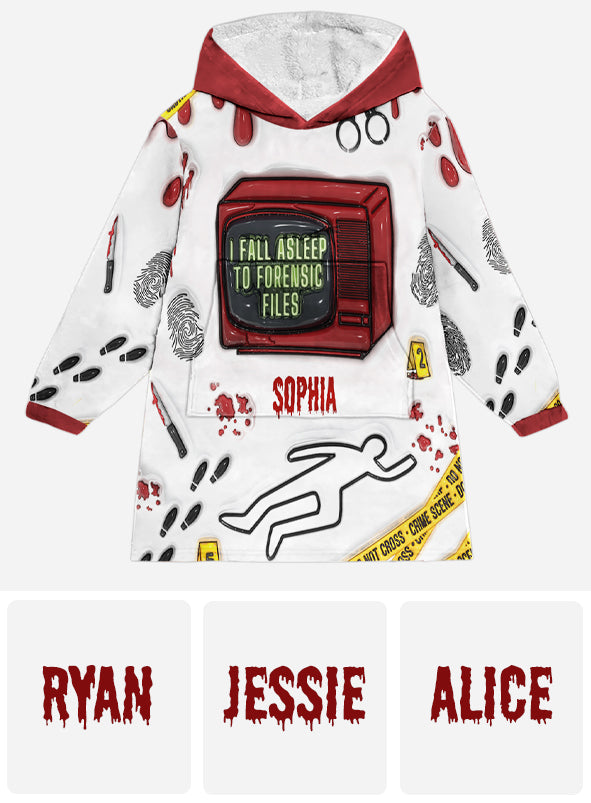 Ich schlafe für forensische Akten ein – personalisierter Deckenhoodie