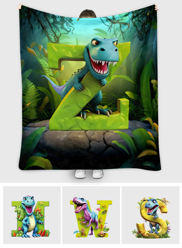 Personalisierte Kinderdecke „Liebe Dinosaurier“