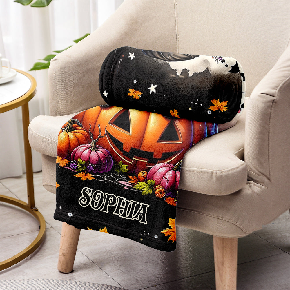 Spooky Little Baby Cow - Personalized Blanket